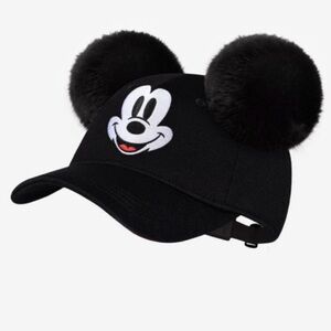 Mickey Mouse Black Hero Cap with Pom Ear - Love Your Melon x Disney